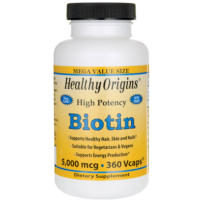 Biotin, 5,000 mcg 360 Vcaps