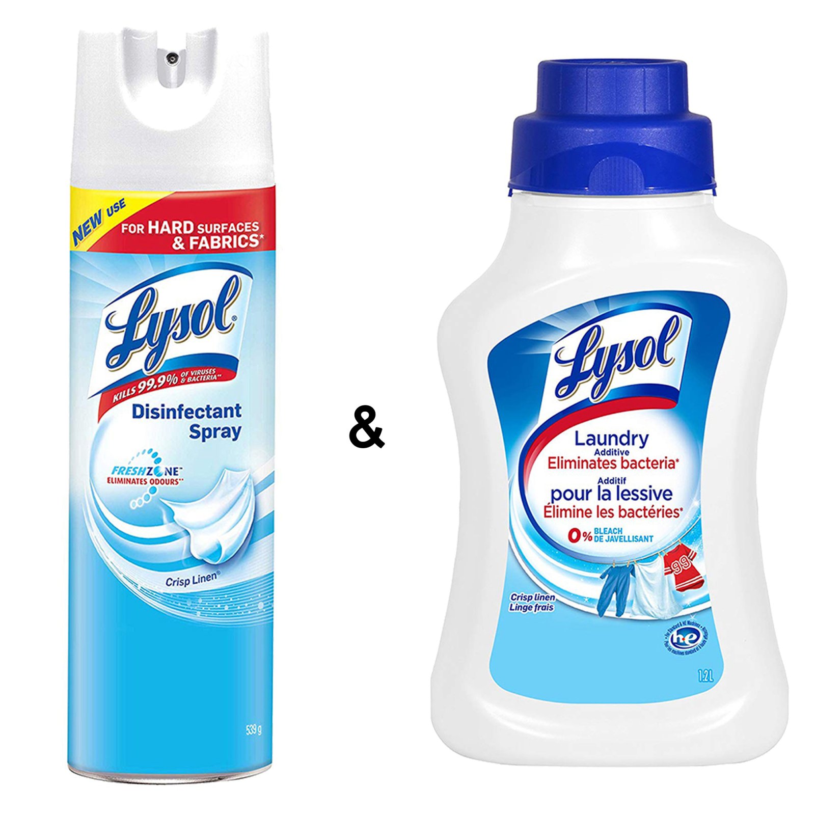 Lysol Disinfectant Spray, Crisp Linen, 539g, Disinfect and Eliminate ...