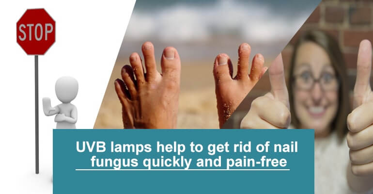 Nail treatment with UV therapy
